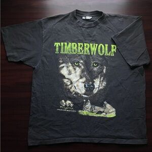 Vintage Timberwolf Earth 1990's Progney Tee T-Shirt Size XXL